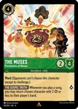 x1 The Muses - Proclaimers of Heroes - 90/204 - Rare - Cold Foil Lorcana DLC04 U