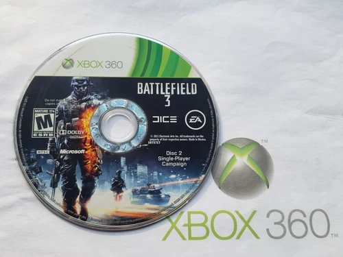 --DISC ONLY-- Battlefield 3 {DISC 2 SINGLE PLAYER} (Xbox 360)