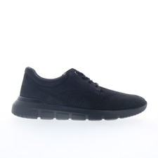 Rockport Jaimie RMJAMIE Mens Black Leather Wide Lifestyle Sneakers Shoes