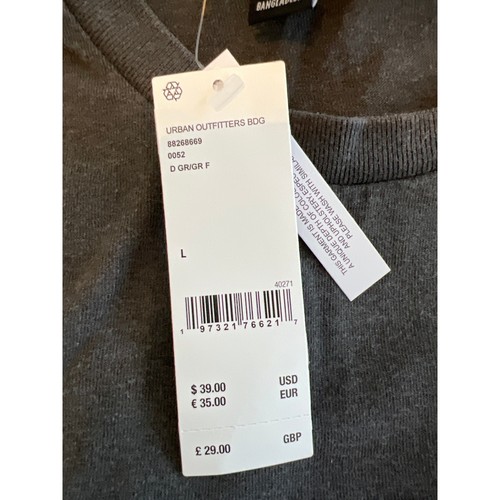 BDG Protect Positive Energy Embroidered ray T-Shirt Charcoal Gray Size Large - Bild 3 von 3