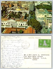 Caracas Venezuela City Buildings Aerial View Postcard