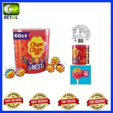 Bulk 25.3 Oz Lollipop Assortment, 60 Suckers in 5 Flavors - Perfect for Events