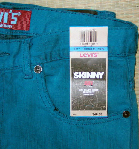 Levi's 511 JUNGEN SKINNY BLAU LOW SLIM JEANS LISTE $ 46 - Bild 2 von 5