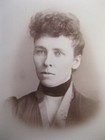 Antique Cabinet Card Photo Victorian Woman by C. A. Adams from West Gardner, MA. — photo 2