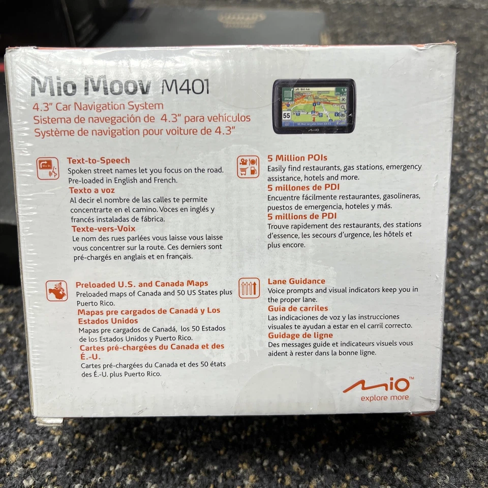 Moo Moon M401 4.3” Car Navigation System Brand New Sealed Free Shipping - Image 2 of 4