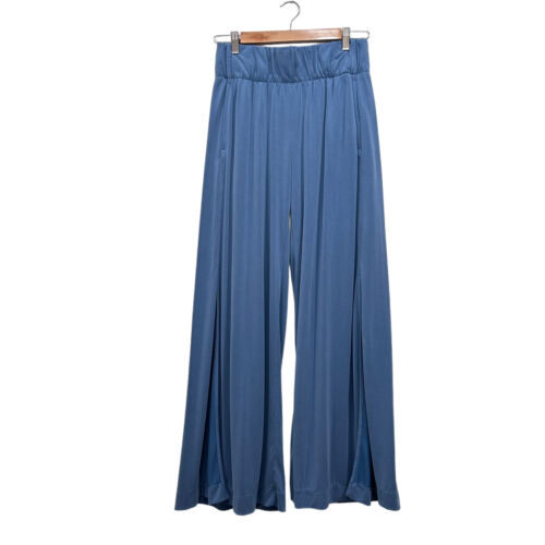 Sweaty Betty Womens Blue Wide & Flare Leg High Waist Palazzo Pants Size