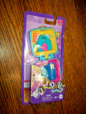 Polly Pocket Pet Center Compact with Removable Doghouse and Micro Doll NEW 