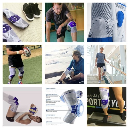 Bauerfeind GenuTrain P3 Size 4 Left Knee Advanced Active Brace Patella Support - Picture 13 of 18