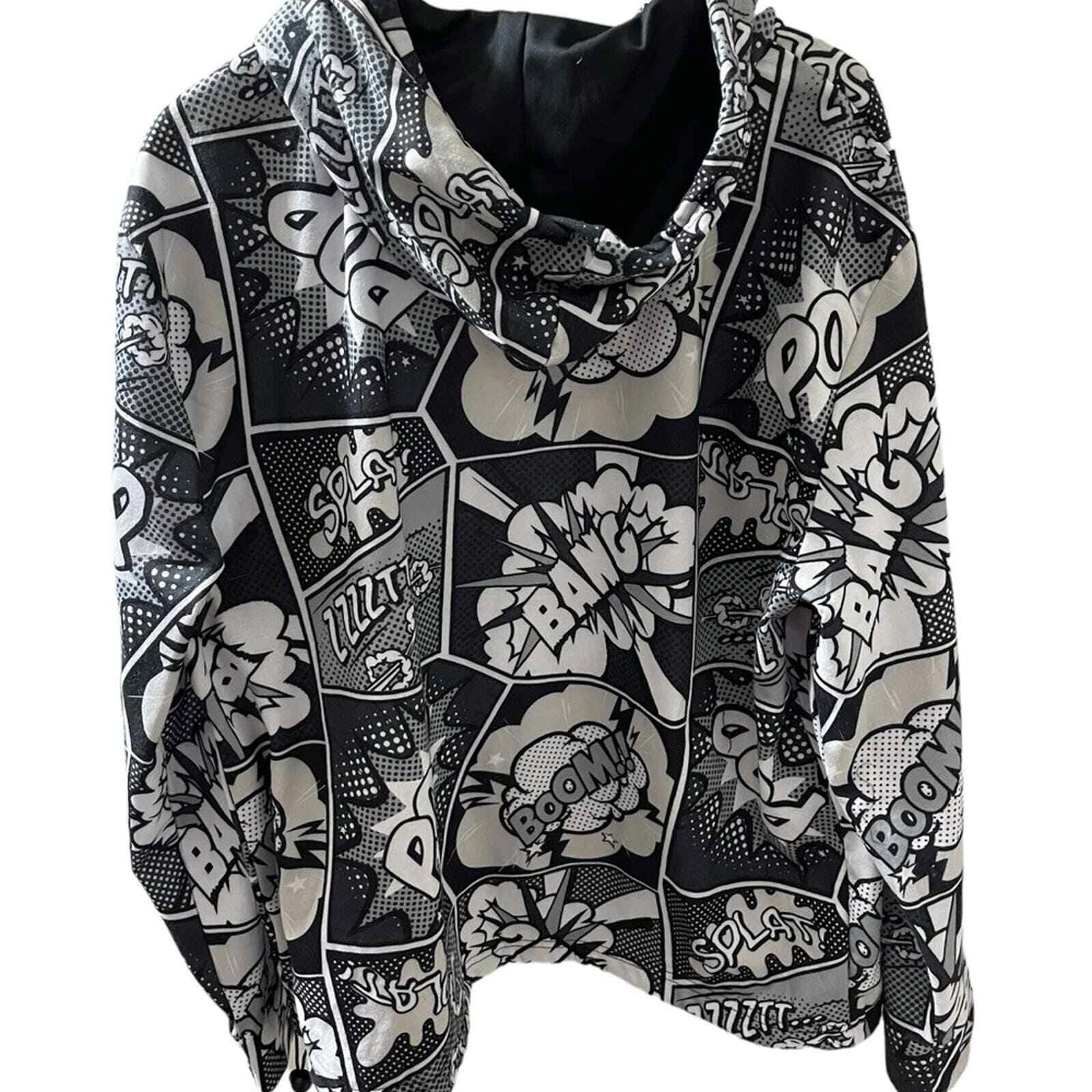 VETEMENTS Felpa con cappuccio trapano Company Oh a scatto pop art taglia XL