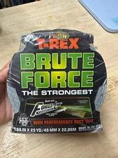 T-Rex Brute Force Strongest High Performance Duct Tape 1.88" x 25 Yards New