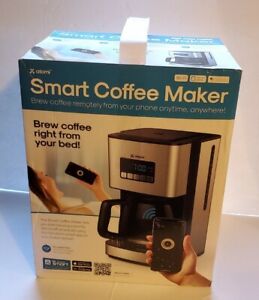 atomi: Smart WiFi Coffee Maker Black/ Stainless Steel 12 Cup From Anywhere 