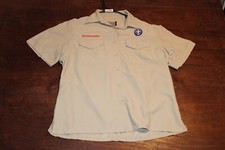 Boy Scouts of America BSA Women's Tan Large Vented Poly Microfiber Glued Patches