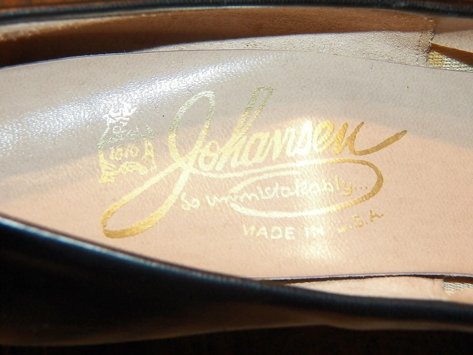 Zapatos de mujer vintage JOHANSEN negros DEVOIR talla 8 4A con caja original Foto 3 de 4