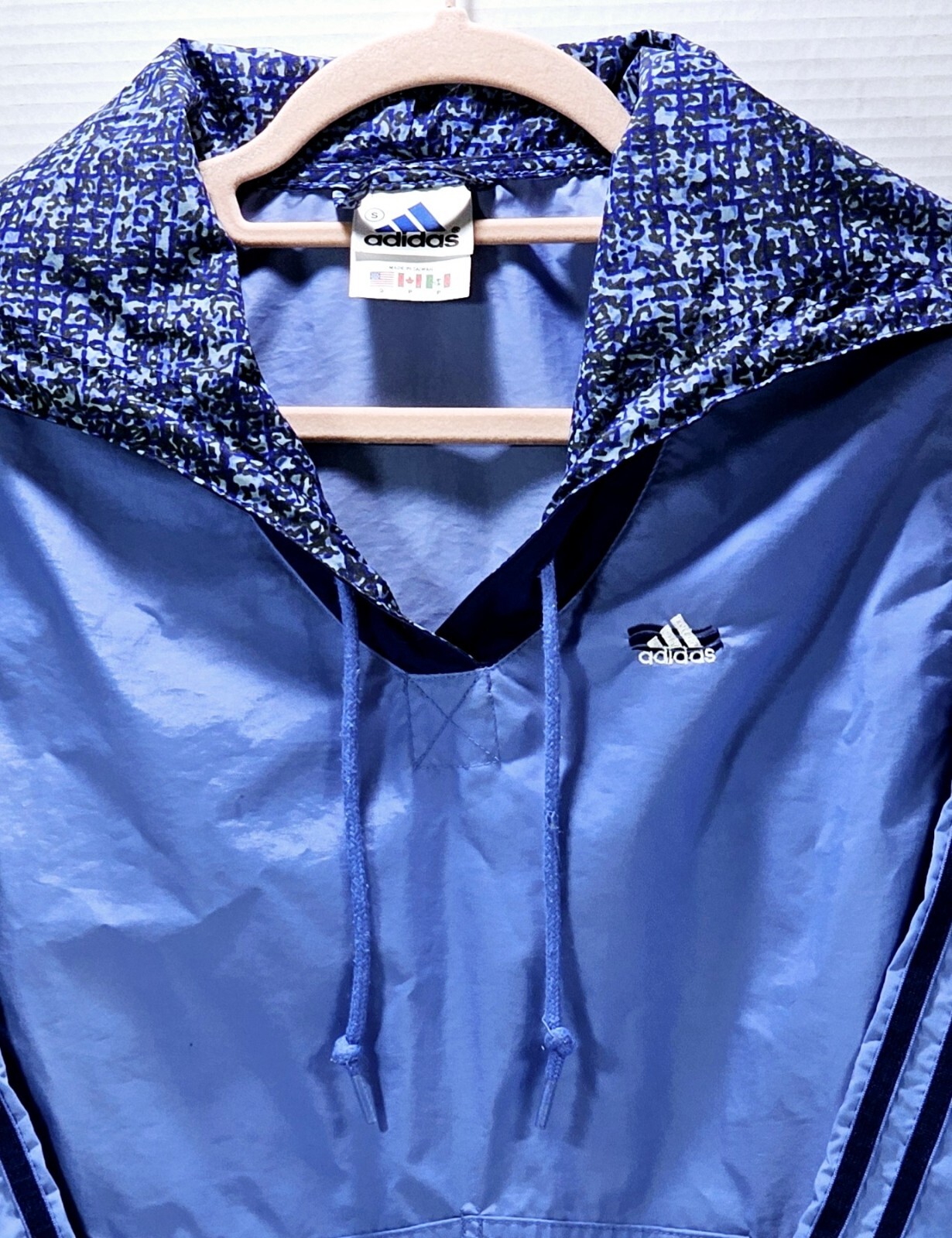 Adidas Womens SMALL Pullover Jacket Windbreaker S… - image 4