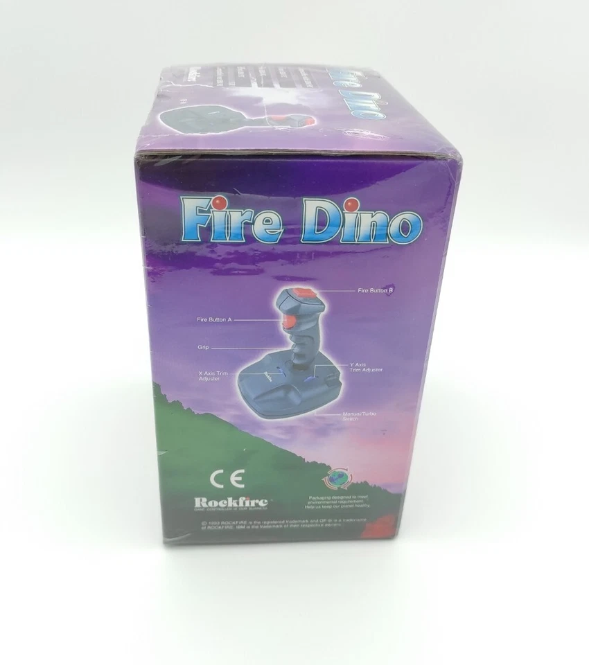 Rockfire Fire Dino IBM PC Joystick Brand New + Sealed 1993 Vintage Retro Gaming - Image 4 of 4
