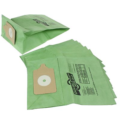 x10 Multi Layer Paper Dust Bags for Numatic Henry Hetty Canister, Part: 604015