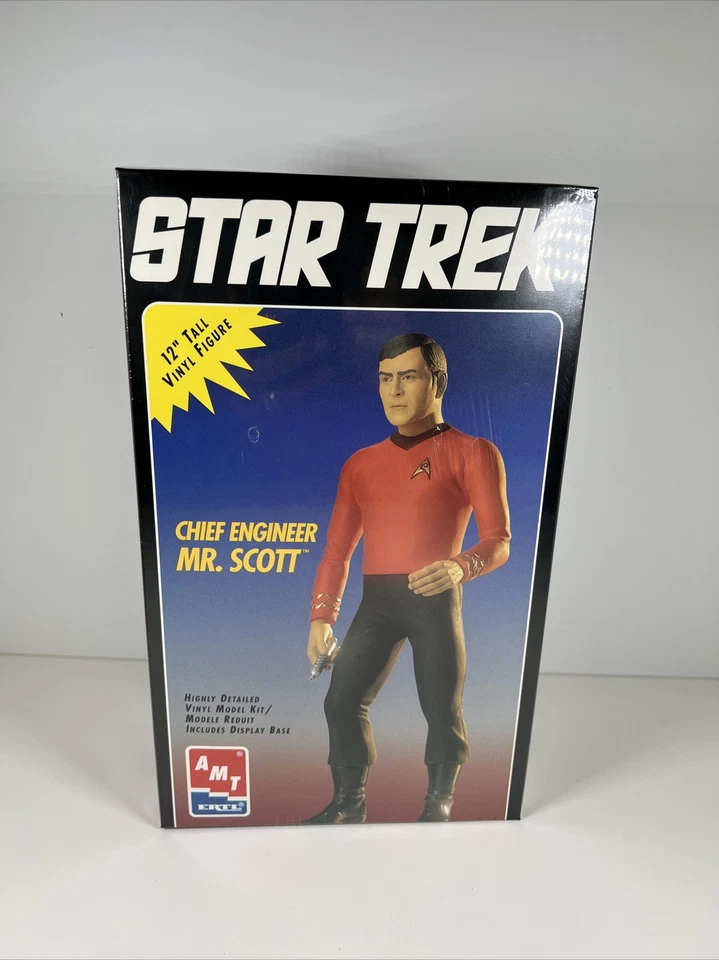 1994 AMT ERTL Star Trek Chief Engineer Mr. Scott 12" Tall Vinyl Figure New! - Image 3 of 4