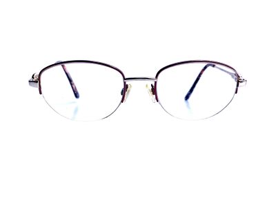 Sophia Loren Gold Purple Metal Oval Half Rim Sunglasses Zyloware M304 1685019135 Sophia Loren Gold Purple Metal Oval Half Rim Sunglasses  main image 4