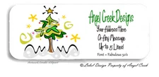 Cute Whimsical Oh Christmas Tree Personalized Return Address Labels