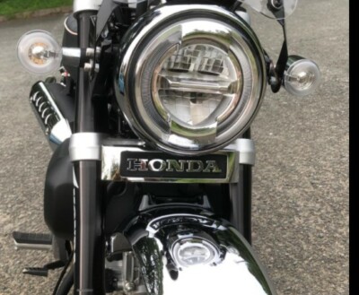 HONDA Front Fork Emblem Large Size Silver Attachment Brackets Set