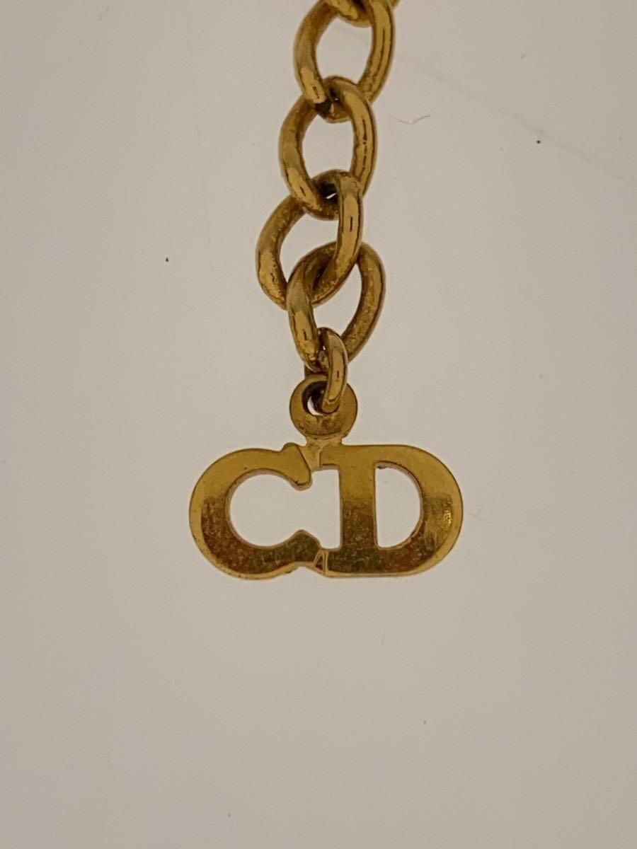 Christian Dior Gold Womens Logo Plate Necklace Used | eBay