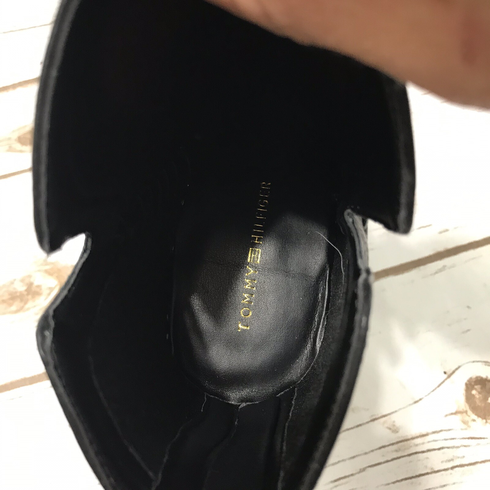  Tommy Hilfiger Women's Ankle Boots Western Lyra Black Block Heel Sz 9.5 thumbnail 9