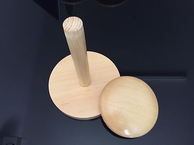 Handmade Domed Wooden Hat Block (4 Sizes) With Stand - Millinery Base For Making Fascinators 13 thumbnail image