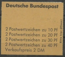 Germany Federal Republic 1972 Accident Prevention Booklet MH 18a MNH