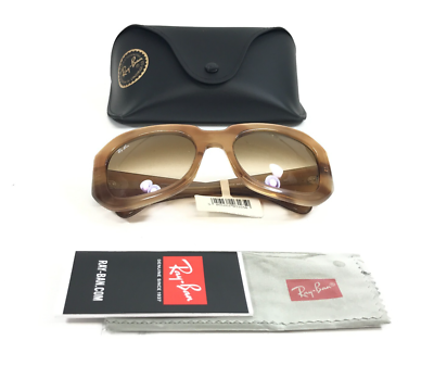 Ray-Ban Sunglasses RB2212 BEATE 1403/51 Striped Brown with Brown Gradient Lenses s-l1200.png main image 3