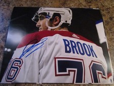JOSH BROOK SIGNED 8 X 10 MATTE PHOTO MONTREAL CANADIENS MOOSE JAW WARRIORS (C)