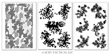 Camo Paint Stencils for Trucks Duck boats Guns Camouflage Mylar Sheets 3Pack 