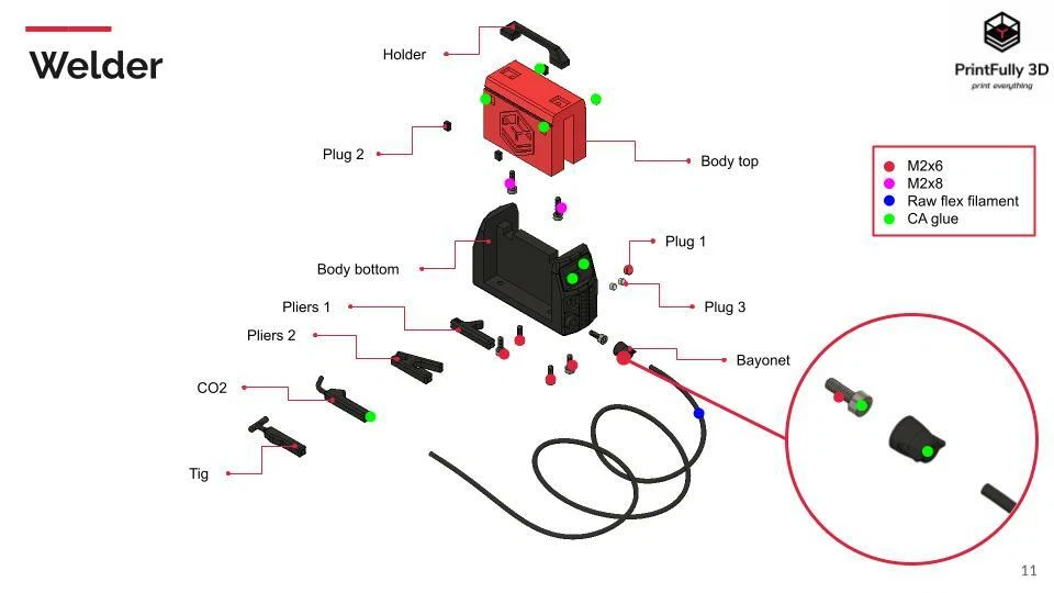 PrintFully3D 1/10 Scale Welder 3D Printed Crawler Accessories Trial - Image 4 of 4