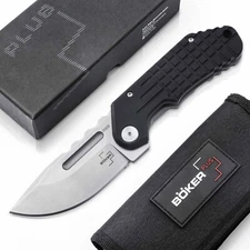 Boker Plus Dvalin Folder Drop Pocket Knife 2.76" Blade D2 G10 Midgards - 01BO548