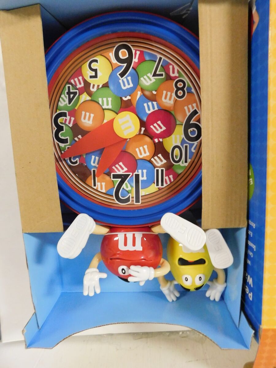 M & M's Whimsical Pendulum Wall Clock NEW in Box | eBay M & M's Whimsical Pendulum Wall Clock NEW in Box | eBay