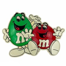 NICE! Vintage 90s M&Ms Mars Candy Double Sided Store Advertising Sign