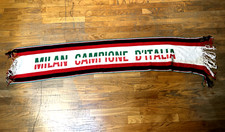 MILAN CAMPIONE D'ITALIA Sciarpa Calcio Scarf VINTAGE Ultras Bufanda