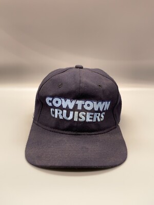 Cowtown Cruisers Hat Cap Snap Back Blue Yupoong Wool Racing Car Club Adult Mens