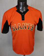 Majestic San Francisco Giants MLB Baseball Orange Jersey Size L Cool Base Blank