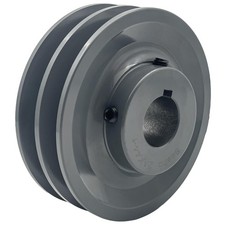 2AK44-1 Double Groove Pulley,v Belt Pulley 1 inch bore 4.25" OD,Motor Pulley ...