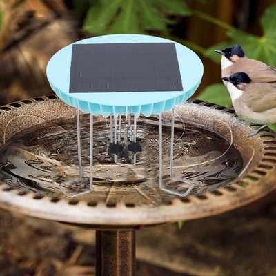 Solar Powered Water Agitator 0.5W Bird Bath Water Mixer Solar Panel Wiggler SET