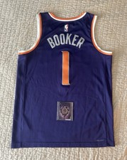 Devin Booker Nike Jersey & Topps Midnight Insomnia Card /149 Phoenix Suns Large