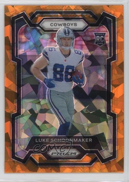 2023 Panini Prizm Rookies Orange Ice Prizm Luke Schoonmaker #325 Rookie RC 1k9t