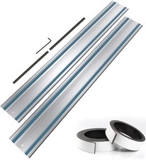 110" Track Saw Guide Rail Joining Set for Makita or Festool Includes 2X55 Extrud