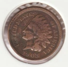 US Rare Old West 1903 Indian Head Penny Coin American Collection Shield Cent USA