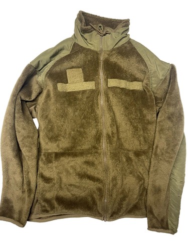 USGI Polartec Fleece Jacket Coyote/Foliage Green Cold Weather Military Apparel