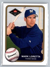 2001 Fleer Platinum #391 Mark Loretta MLB Milwaukee Brewers