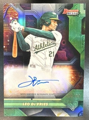 2025 Bowman's Best Leo De Vries Circuitry Auto /99 #CA-LD Athletics