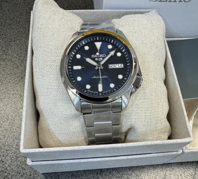 SEIKO 5 Sports Men's Automatic Day-date Blue SRPE53 NEW With Tag