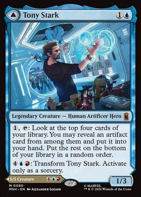 MTG Magic MSH Marvel Super Heroes - 1x EN NM 0080 M Tony Stark / Iron Man
