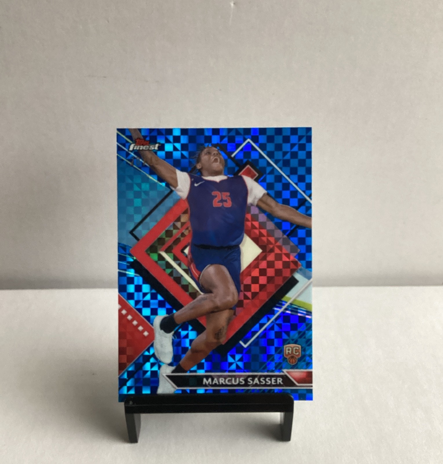 2023-24 Topps Finest - Rare Marcus Sasser #290 Blue Checkerboard Refractor 20/49